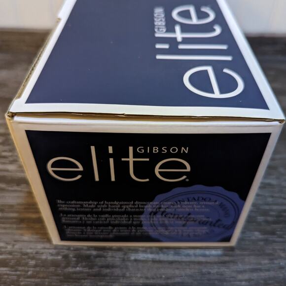 Gibson Elite Hand Painted Multicolor 4 Piece Serving Set New In Box - Picture 2 of 3